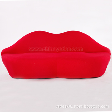 Sitting room sofa loveseat red bocca lip sofa